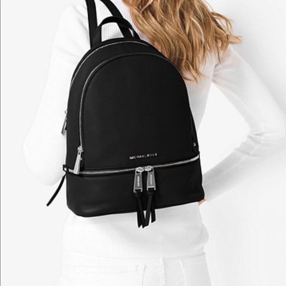 Michael Kors leather backpack - black